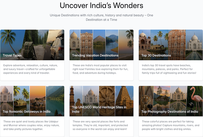 Explore Destinations